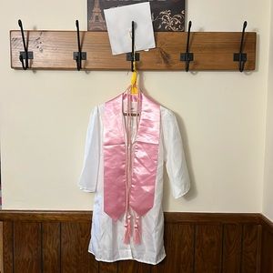 Kindergarten Graduation Cap & Gown Tassles Stole